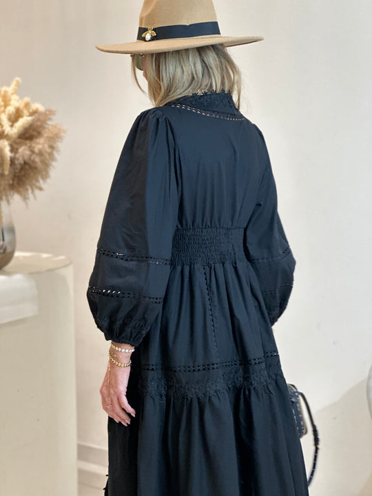 Robe longue Nicole Noir