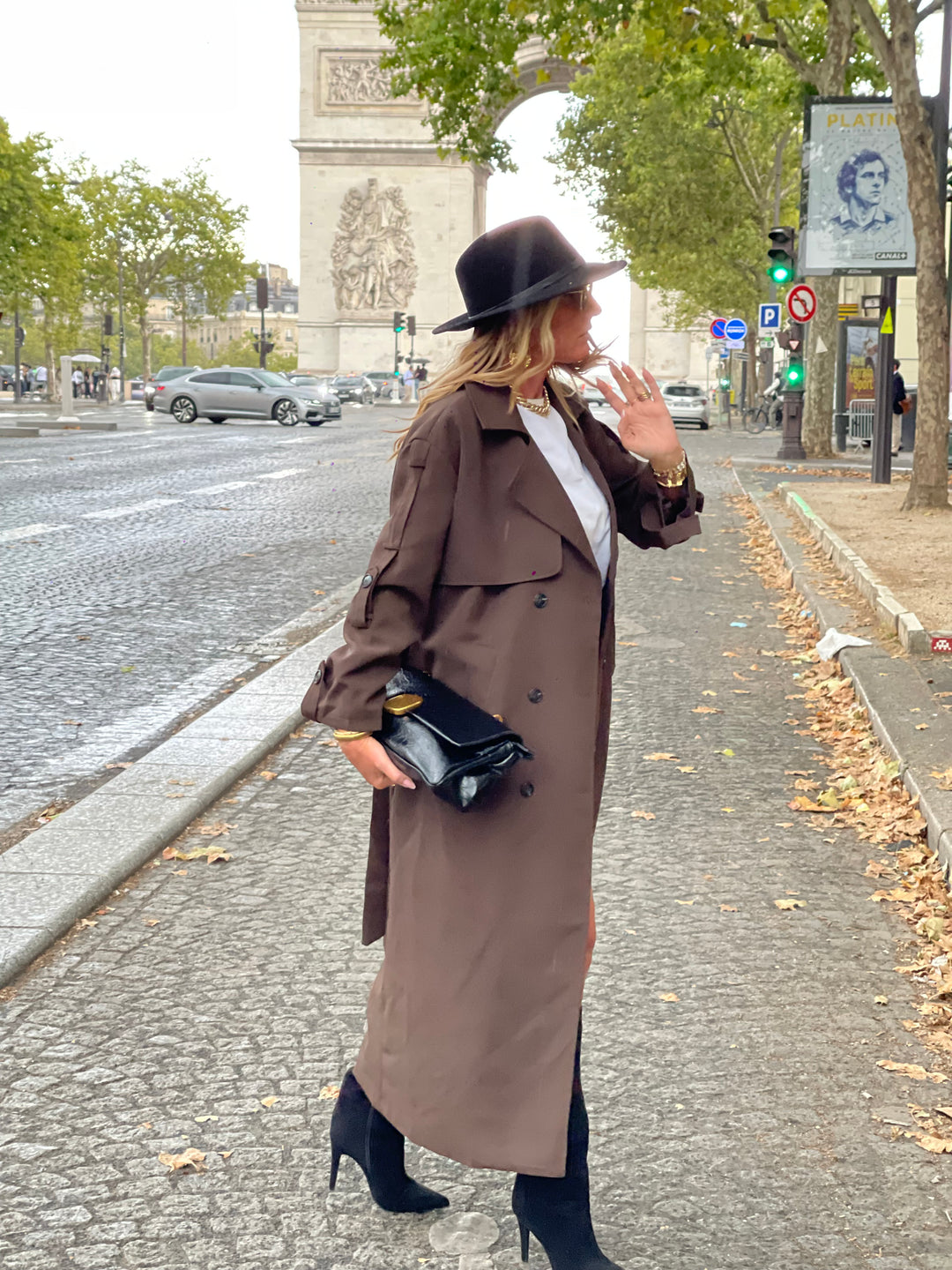Trench long Choco 10283
