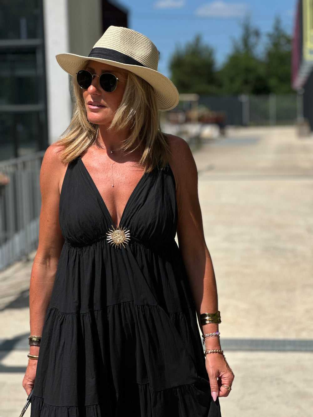 Robe À Épingle Soleil 13162 Noir