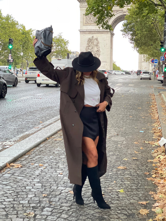 Trench long Choco 10283
