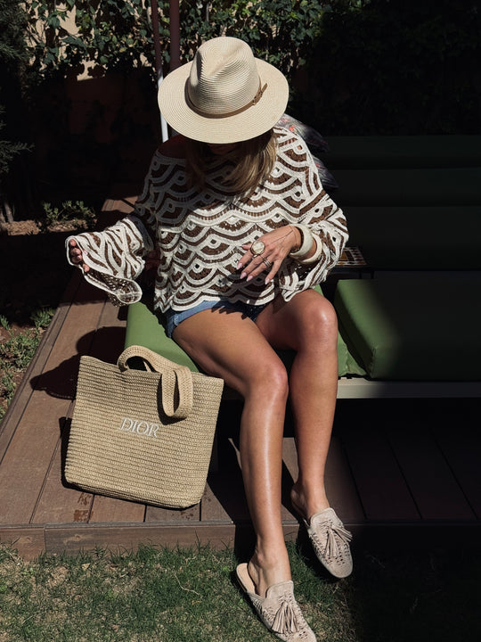 Pull tricoté taupe 0015