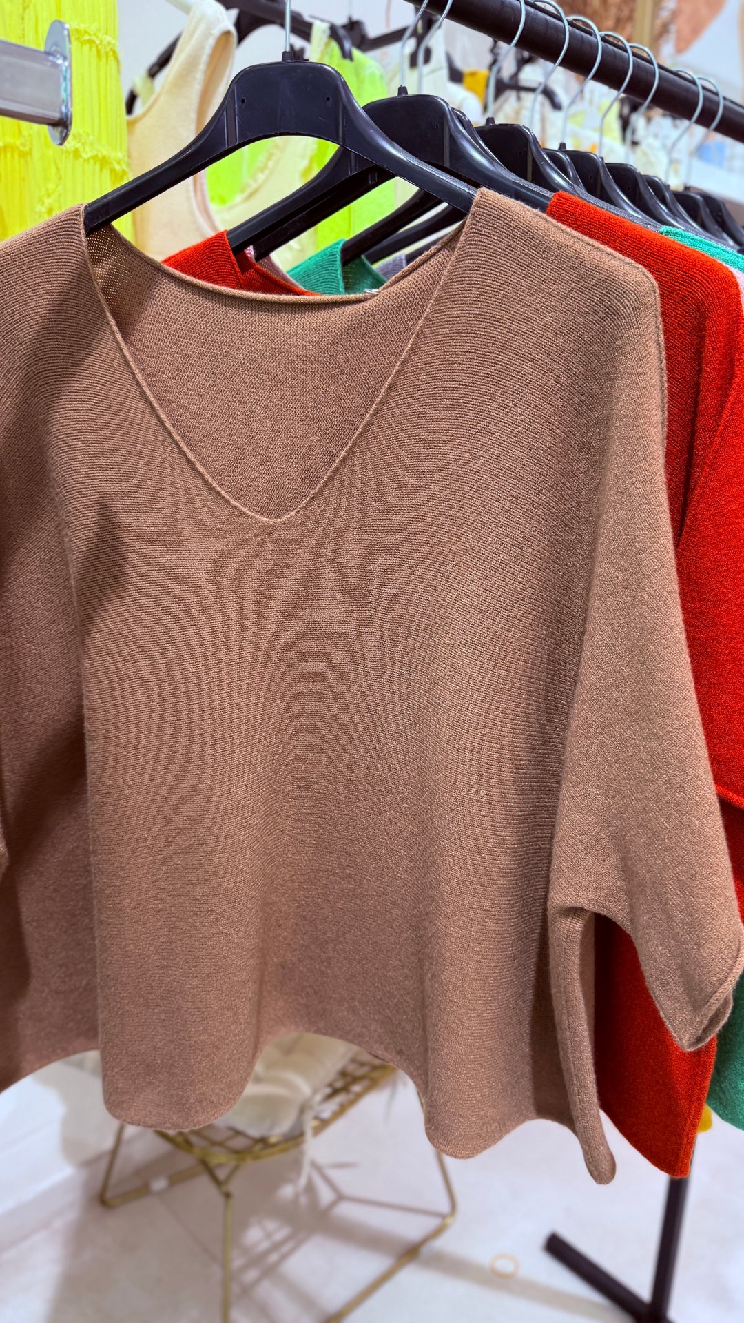 Pull maille col V Lola