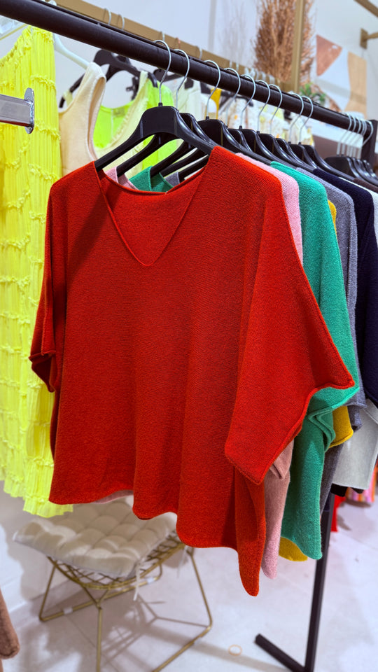 Pull maille col V Lola