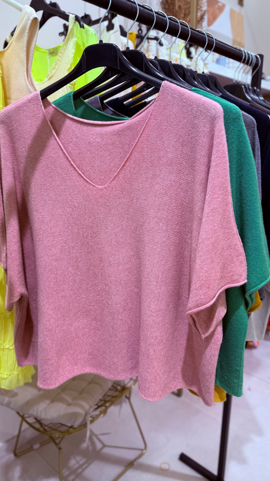 Pull maille col V Lola