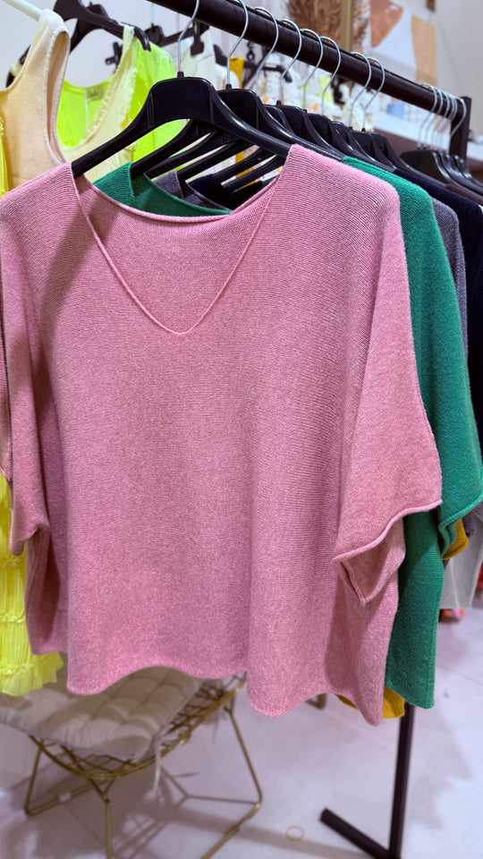 Pull maille col V Lola
