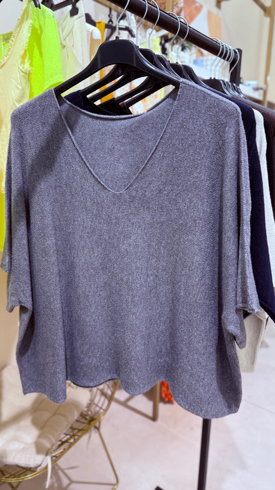 Pull maille col V Lola