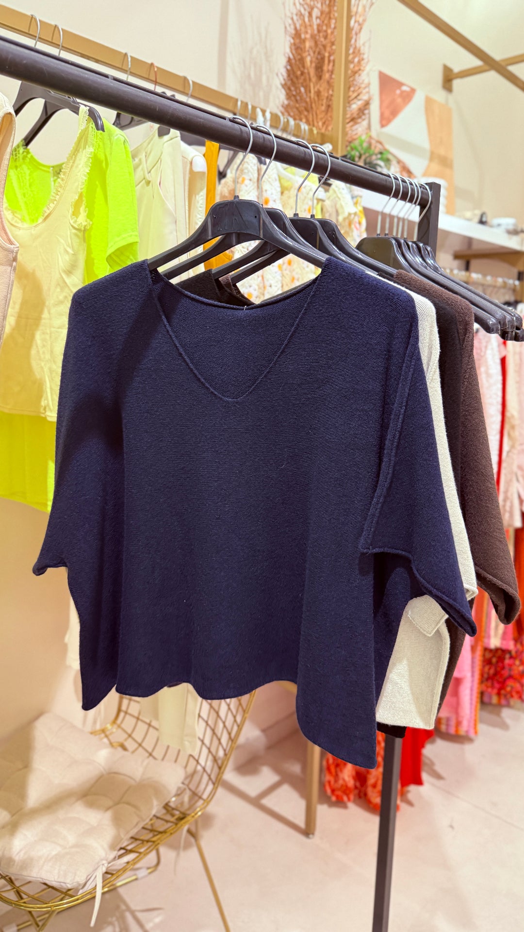 Pull maille col V Lola