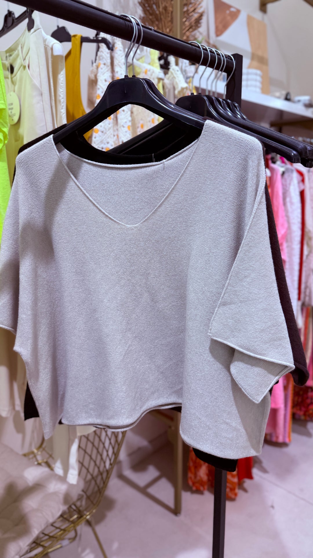 Pull maille col V Lola
