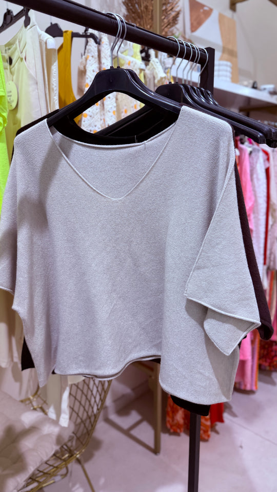 Pull maille col V Lola