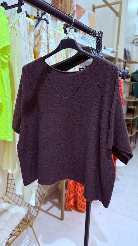 Pull maille col V Lola