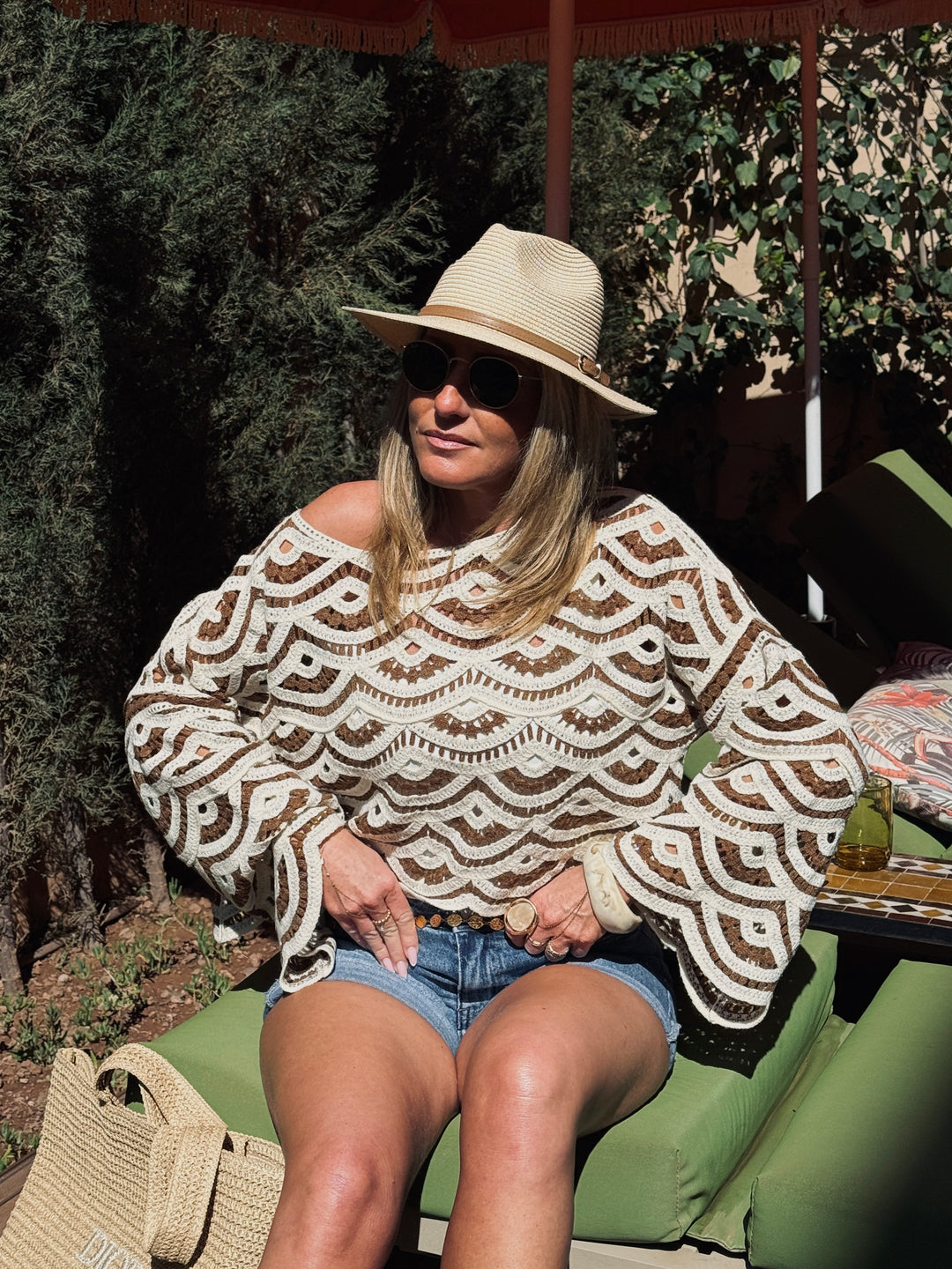 Pull tricoté taupe 0015