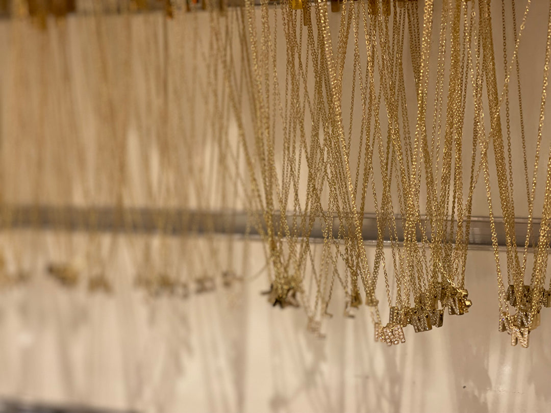 Collier chaîne lettre
