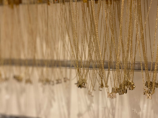 Collier chaîne lettre