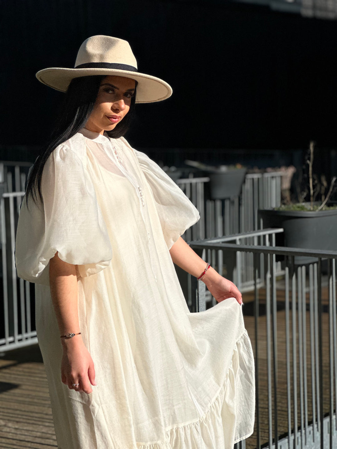 Robe bouffante écru /7187