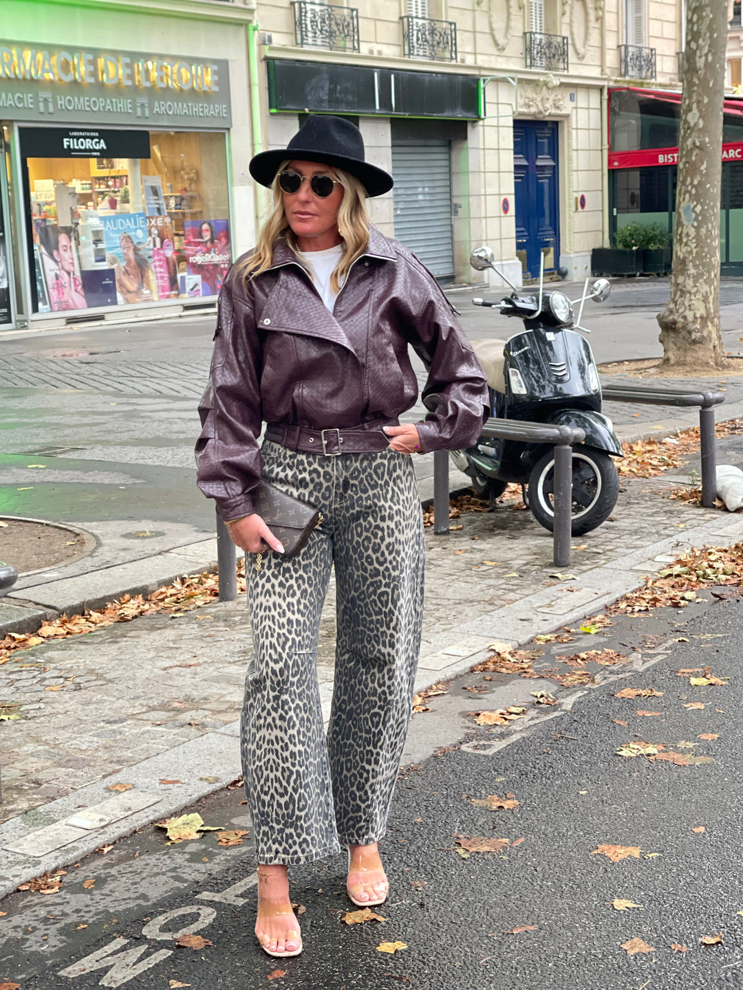 Veste similicuir matelassé 16185 Bordeaux