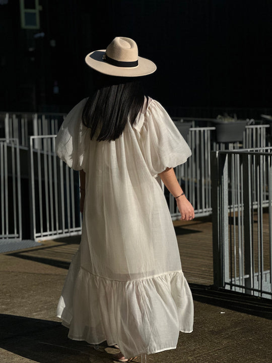 Robe bouffante écru /7187