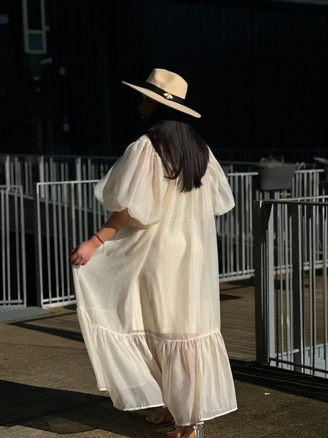 Robe bouffante écru /7187