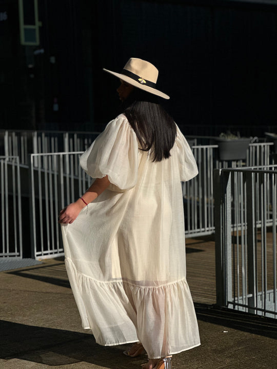 Robe bouffante écru /7187