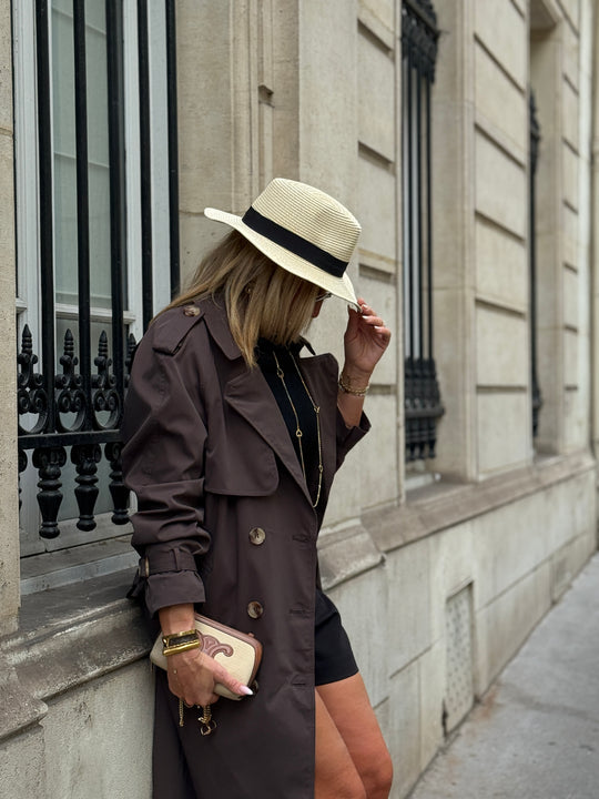 Trench long choco 102-4