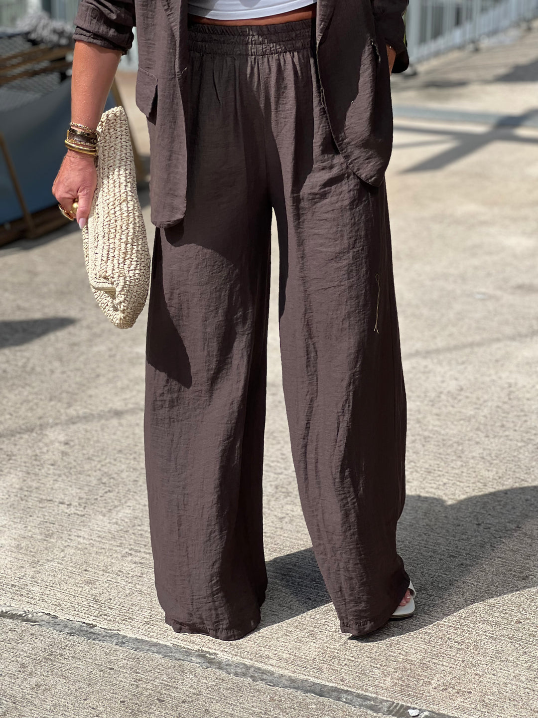 Ensemble blazer + pantalon  MARRON