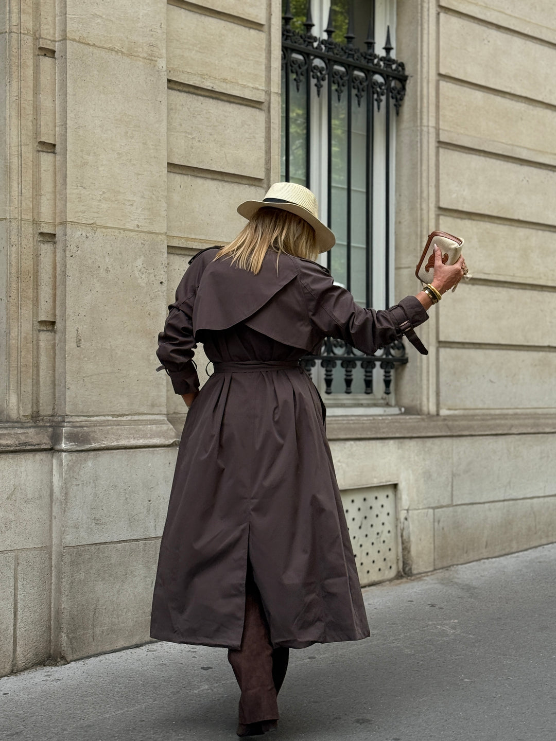 Trench long choco 102-4