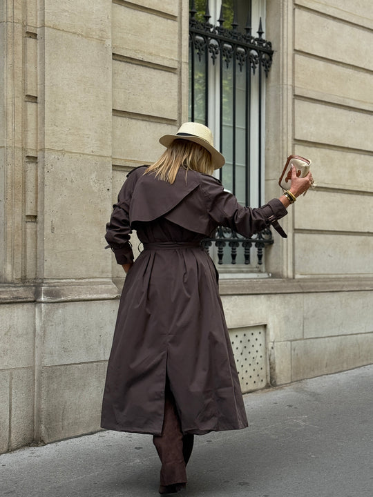 Trench long choco 102-4