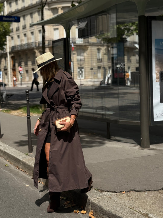 Trench long choco 102-4