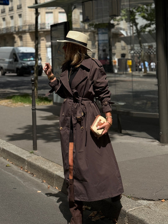 Trench long choco 102-4