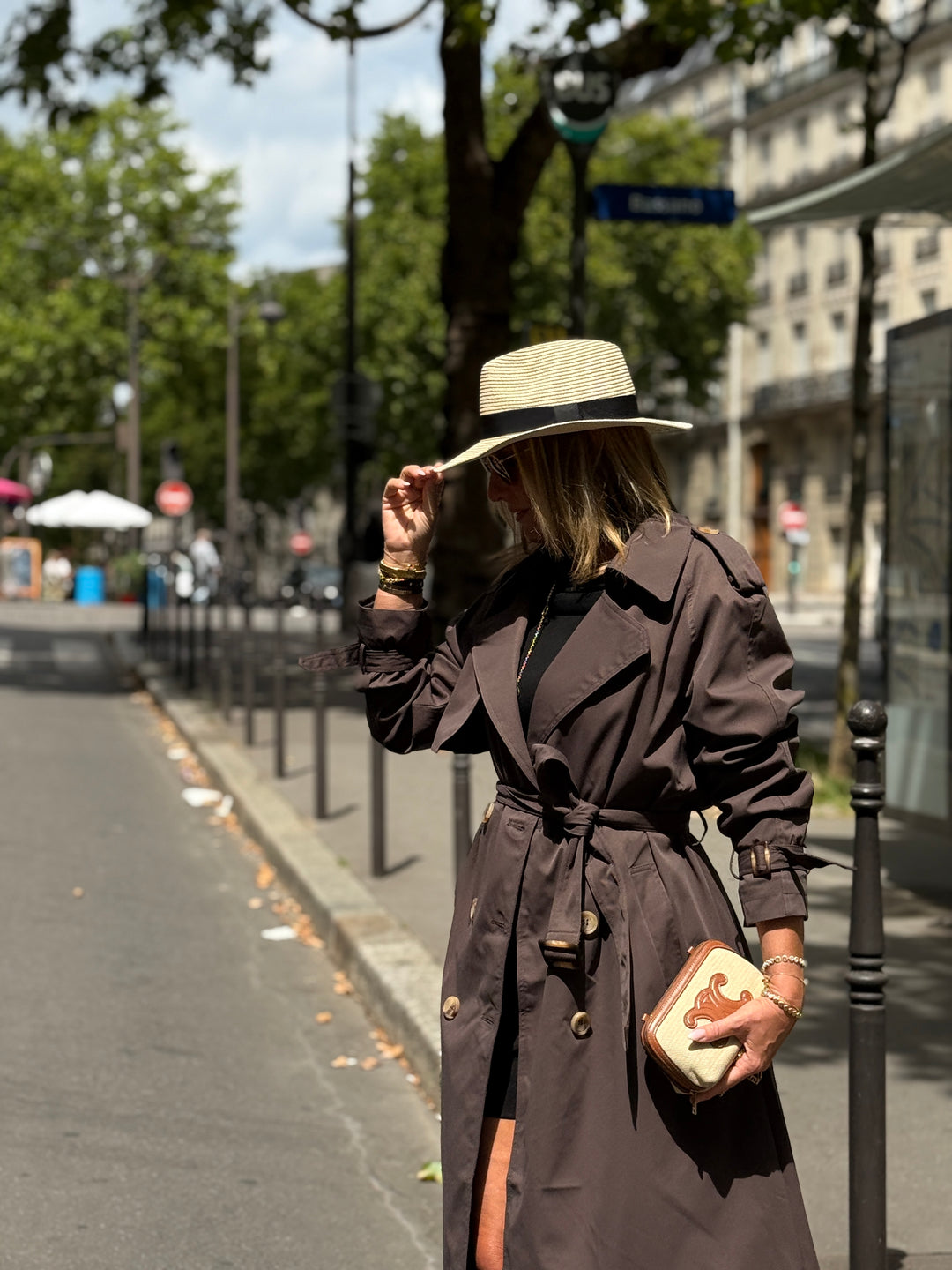 Trench long choco 102-4