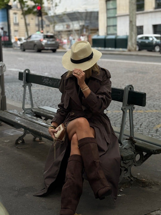 Trench long choco 102-4