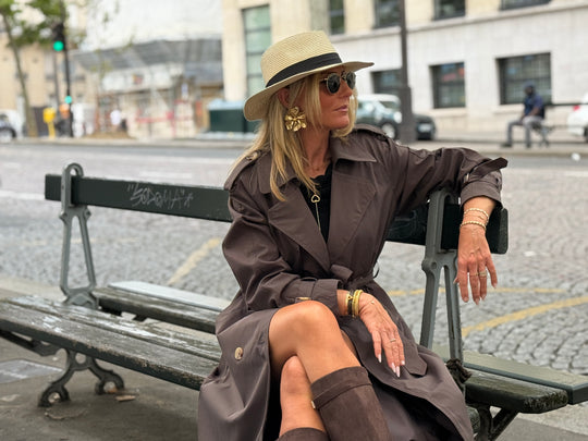 Trench long choco 102-4