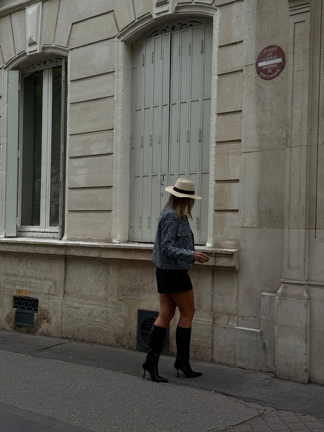 Veste à sequin bleu 2527