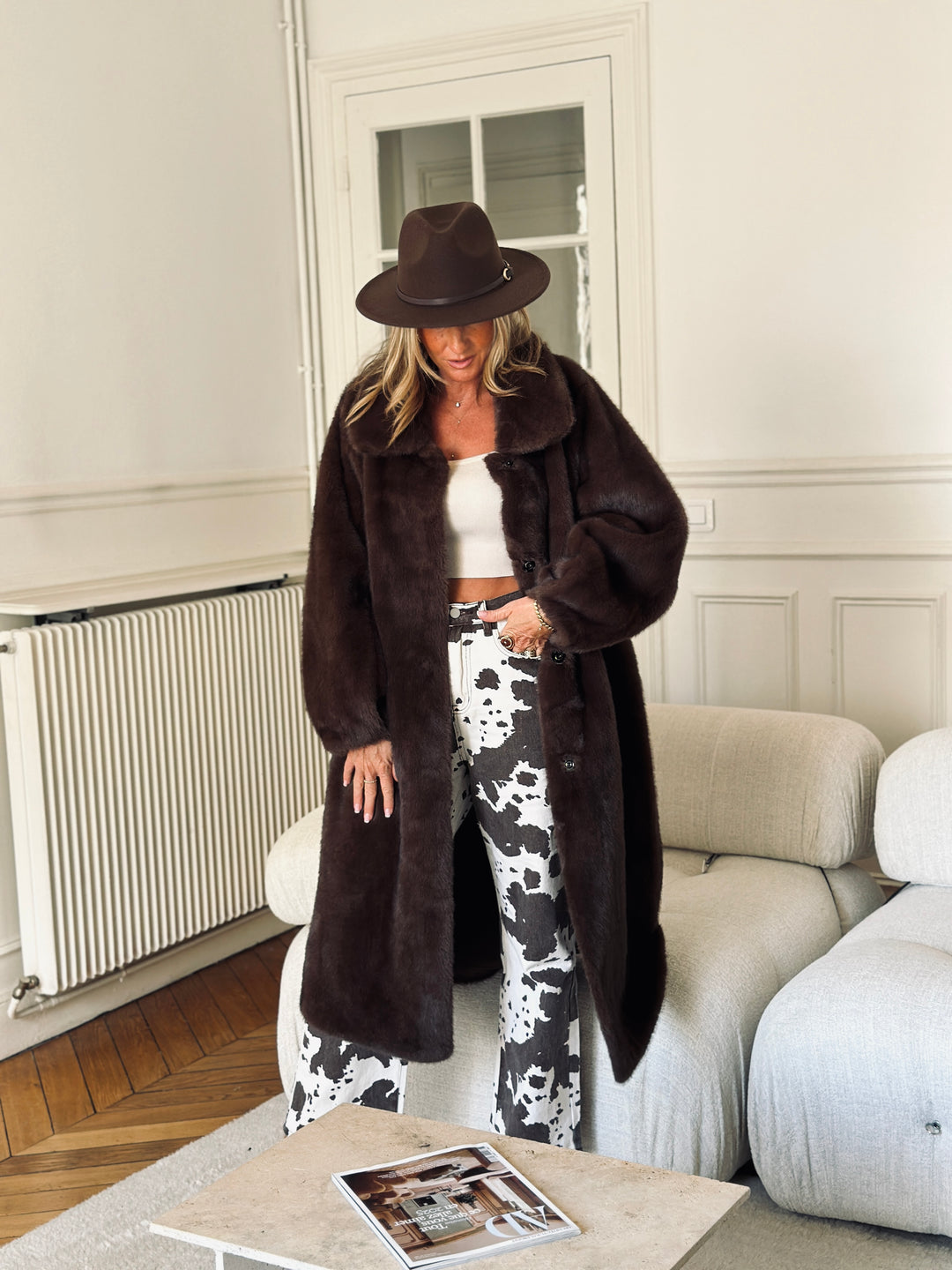 Jean pantalon motif 🐄 vache 9895