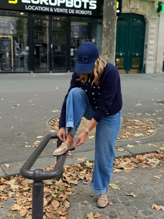 Pull gilet officiel bleu marine 2713