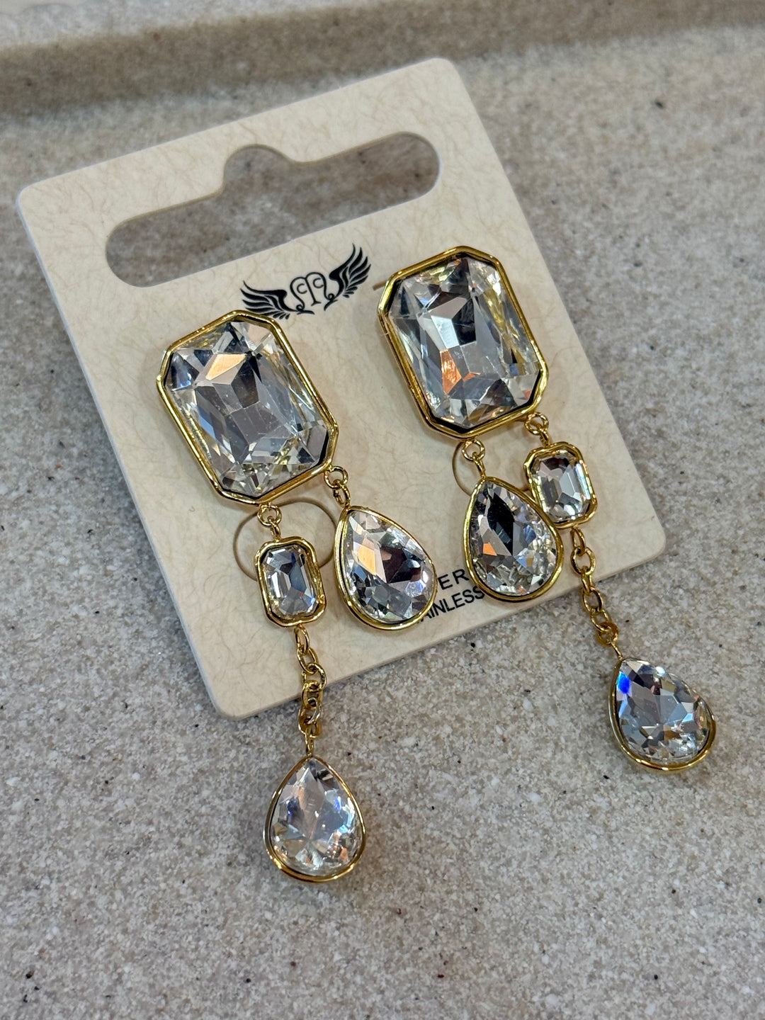Boucles d'oreilles  bleu N1