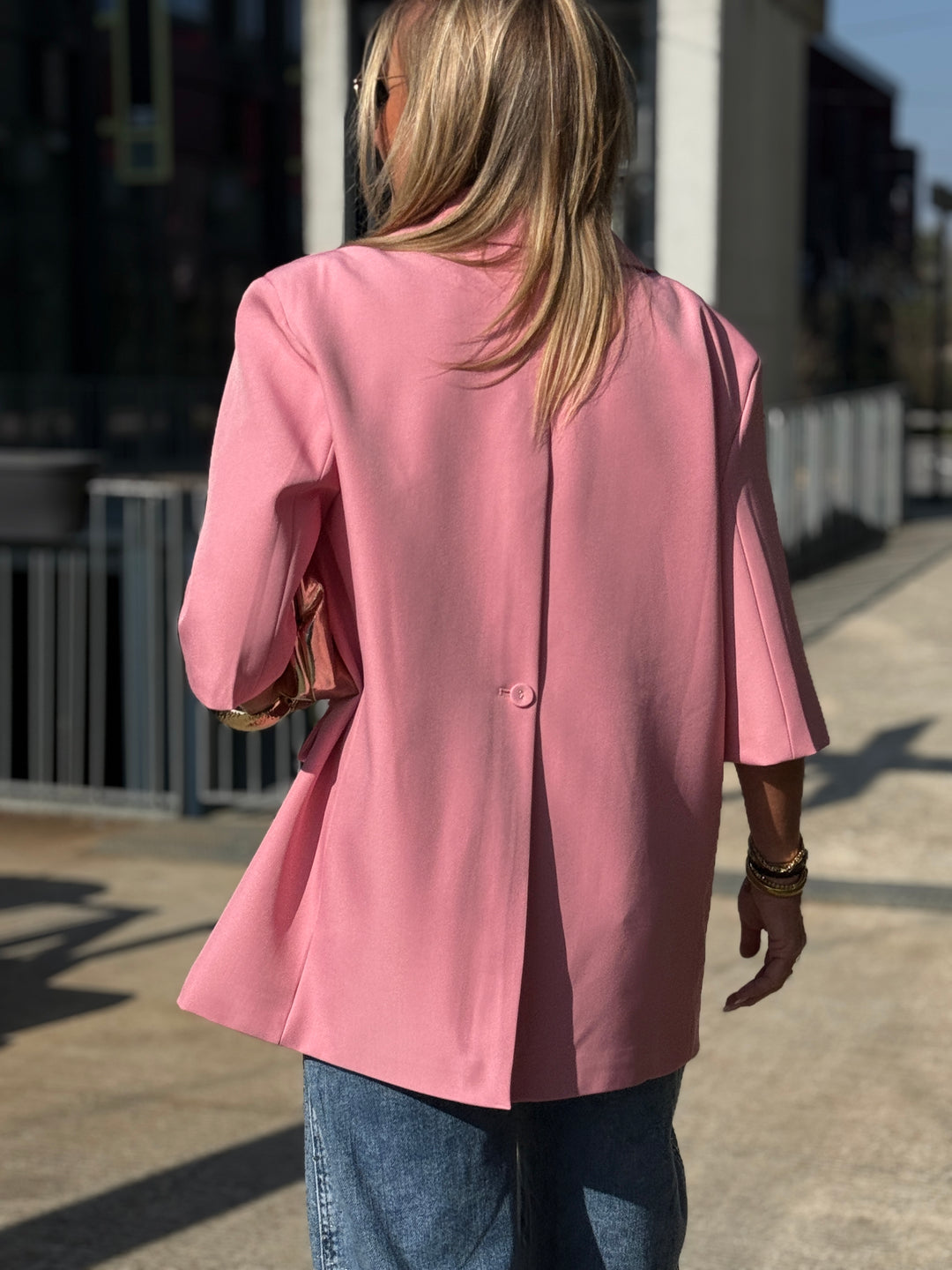 Blazer manches courtes Rose Bonbon Jucie