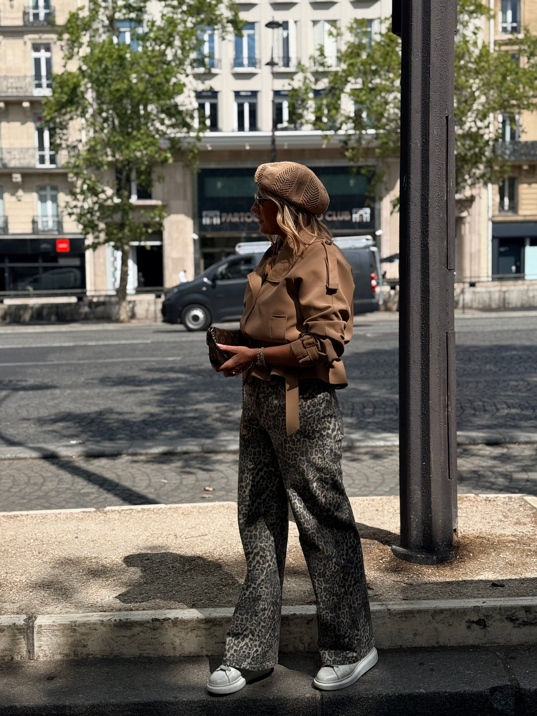 Jean droite léopard WH0179
