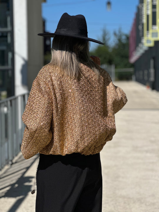 Veste  tweed Or 2449