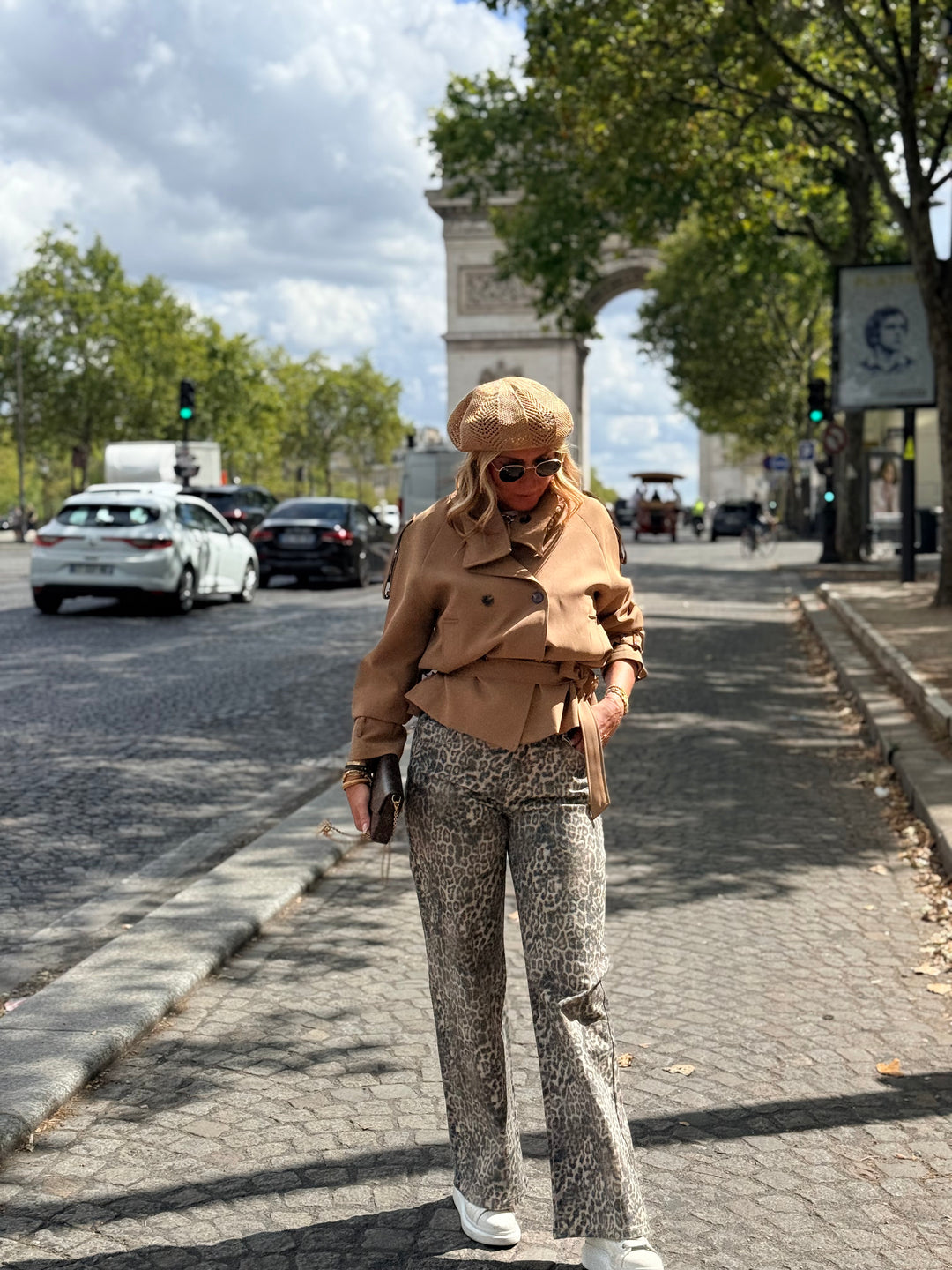 Jean droite léopard WH0179