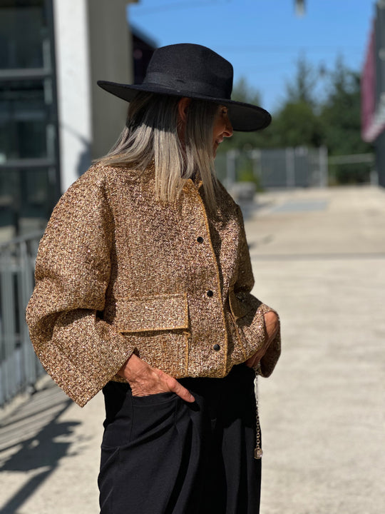 Veste  tweed Or 2449