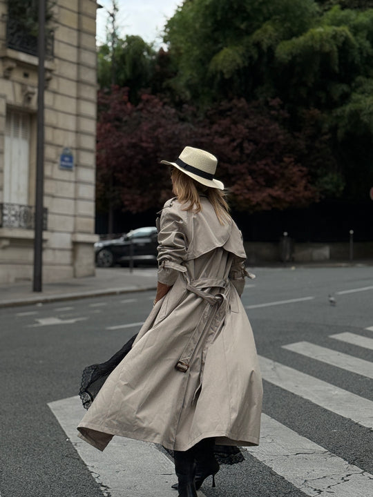 Trench long taupe 102-4