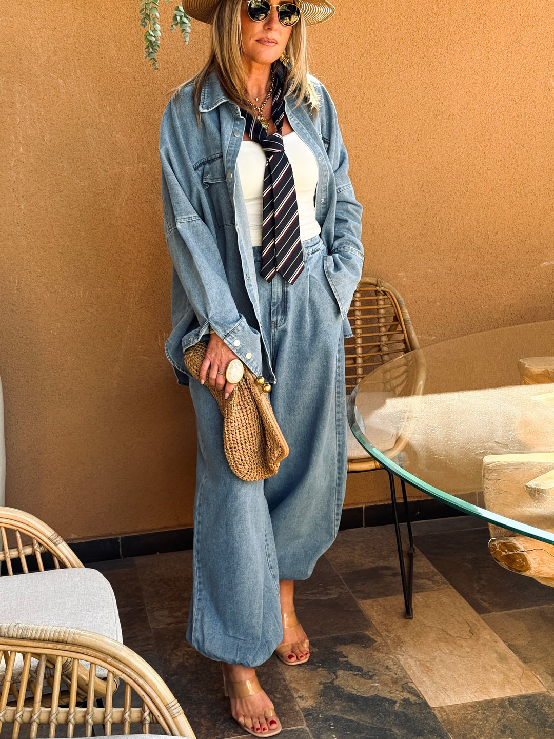 Ensemble jean bleu 12028