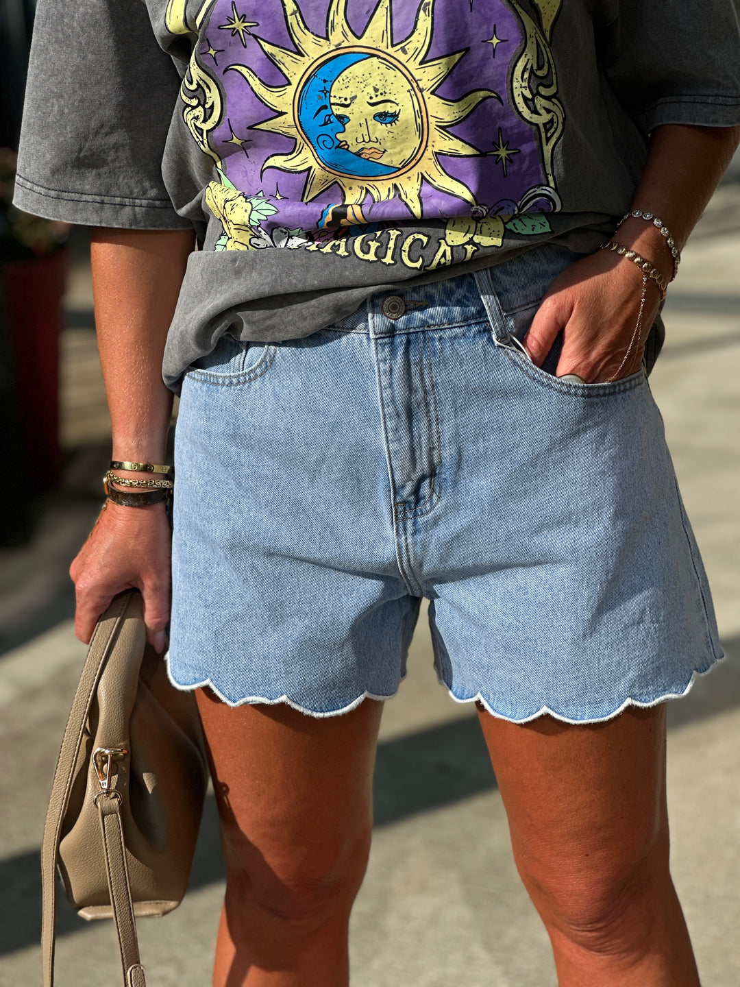 Short jean volant oraij 591