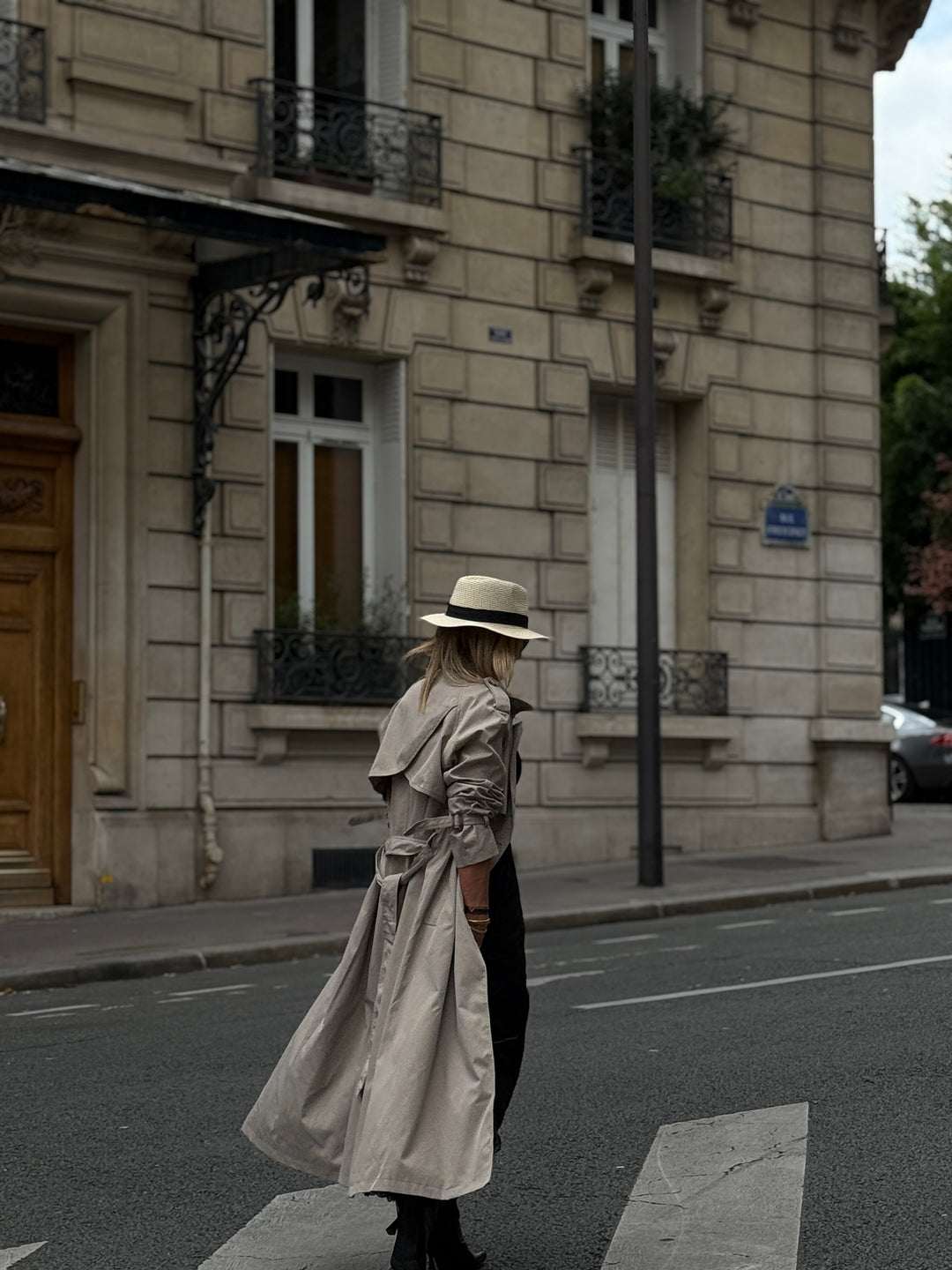 Trench long taupe 102-4