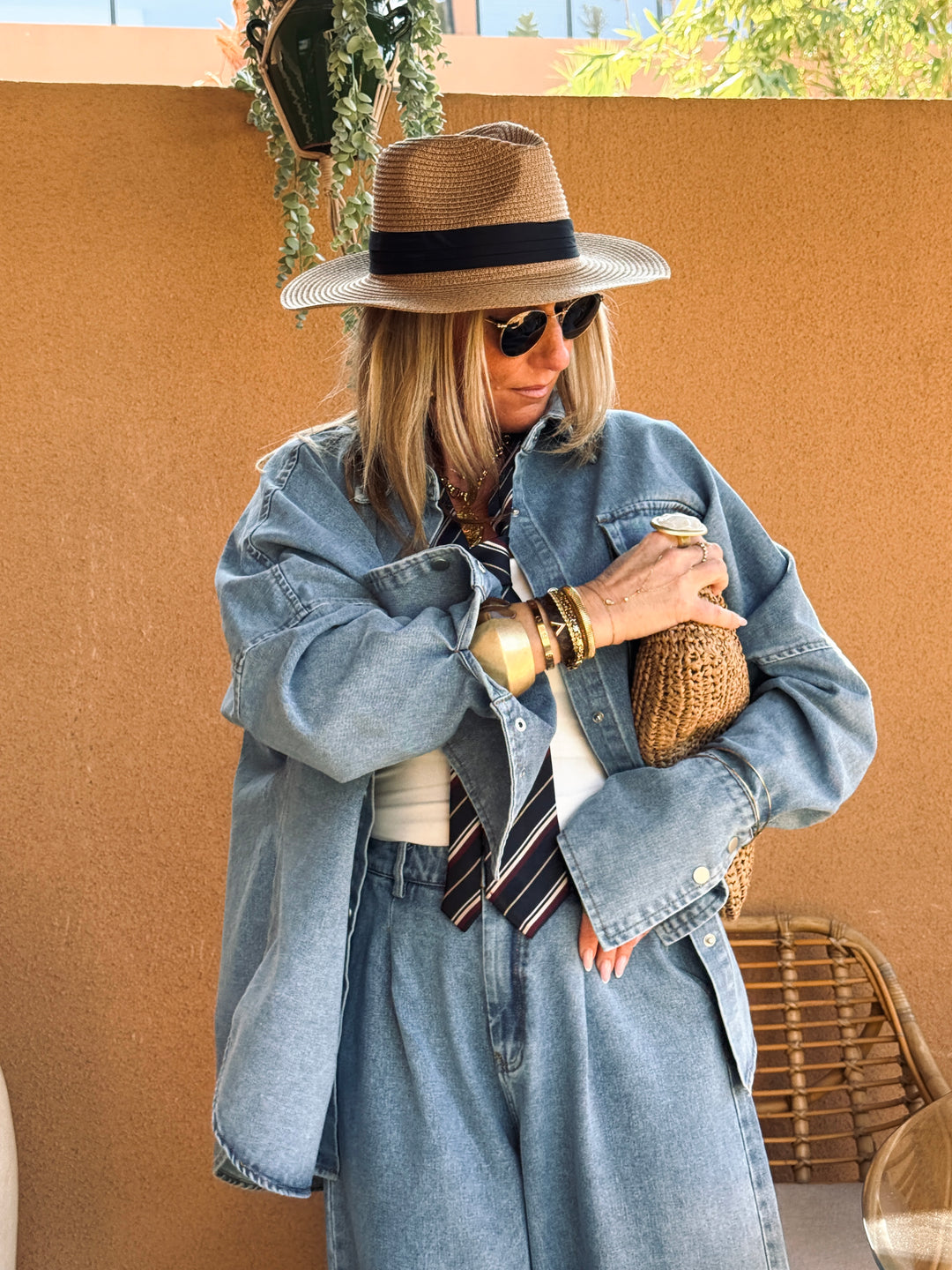 Ensemble jean bleu 12028