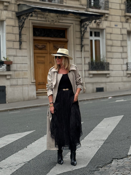 Trench long taupe 102-4