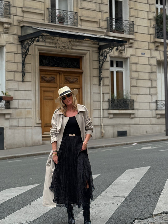 Trench long taupe 102-4