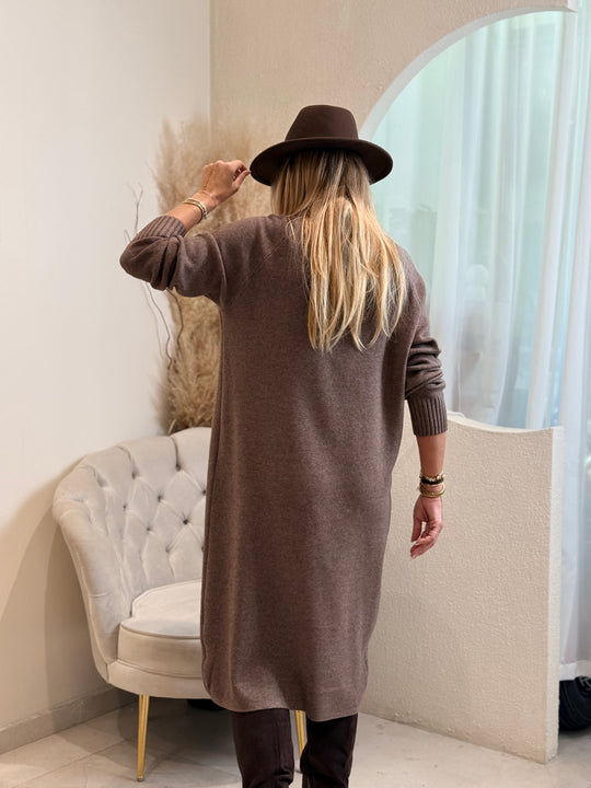 Robe long maille zip Yl9015