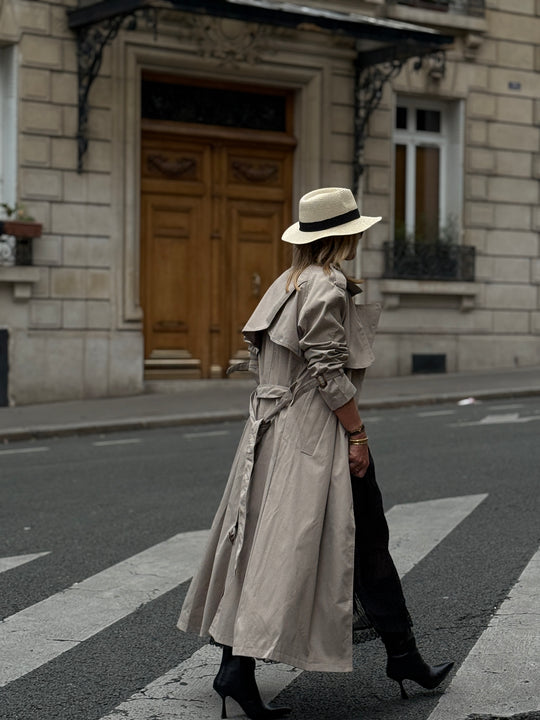 Trench long taupe 102-4