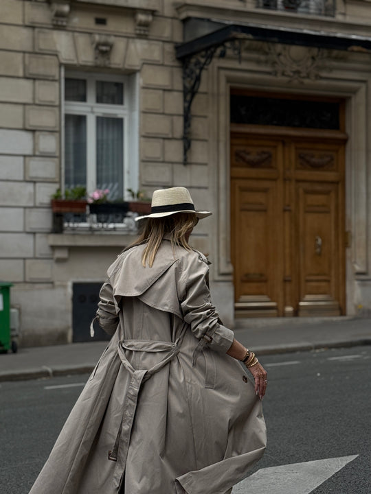 Trench long taupe 102-4
